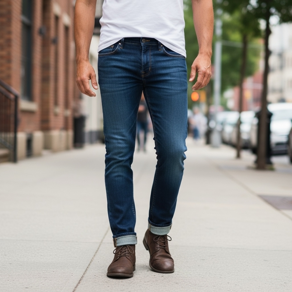 ZARA Black Tag Brown Nubuck Leather Mens Lace-Up Boots Size 7 US